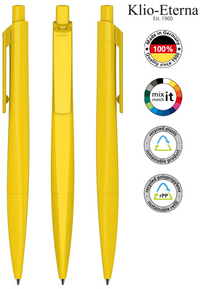 Klio-Eterna Kugelschreiber Shape recycling - R gelb